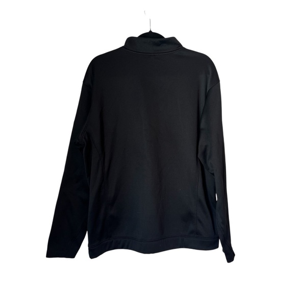 Men’s Nike Golf Therma-Fit Black Half-Zip Pullover with White Stripe Size Large - Picture 2 of 6